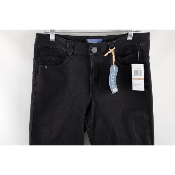 Democracy Jeans Womens 12 Black AB Solution Vintage Skinny Denim 32x29 NWT - Picture 2 of 12